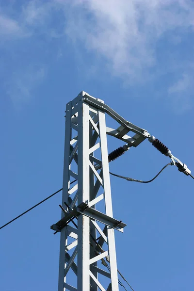 Pylon Sistema Ferroviario Detalles — Foto de Stock