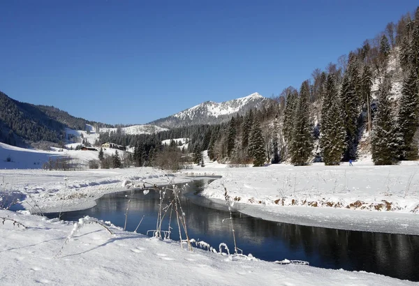 Górna Bawaria Zimą — Zdjęcie stockowe