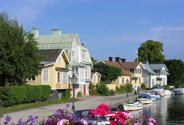 Προβολή Τοπίων Στη Σκανδιναβία Στη Βόρεια Ευρώπη — Φωτογραφία Αρχείου