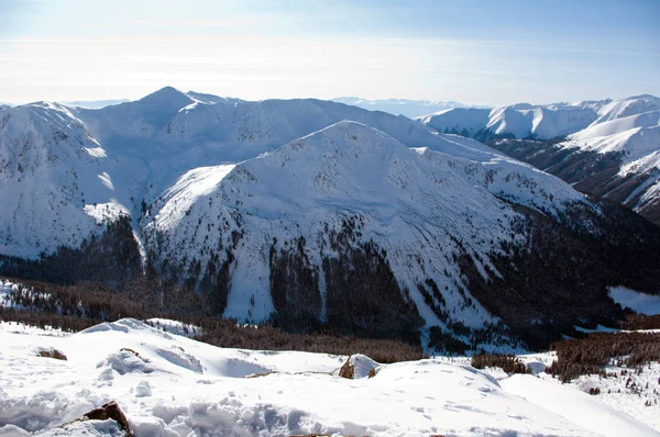 Tatra Montagne Inverno Paesaggio Invernale Montagna — Foto Stock