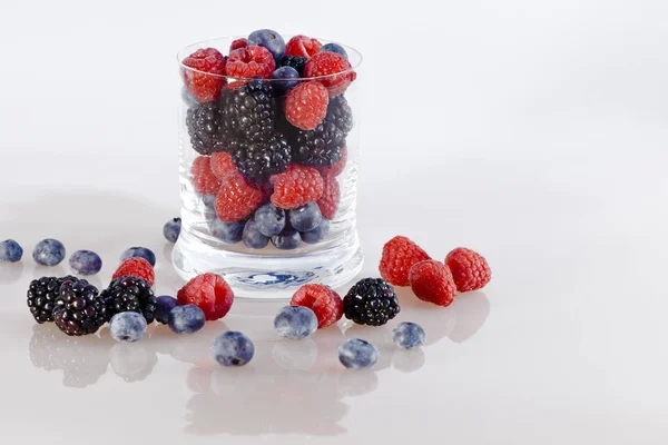 Berry Fruits Glass — Stock Photo, Image