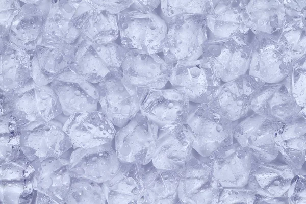 Багато Кубиків Льоду Краплями Води Лежать Поруч Один Одним — стокове фото