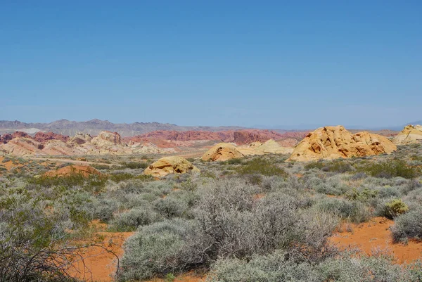 Vackra Färger Dalen Eld Nevada — Stockfoto