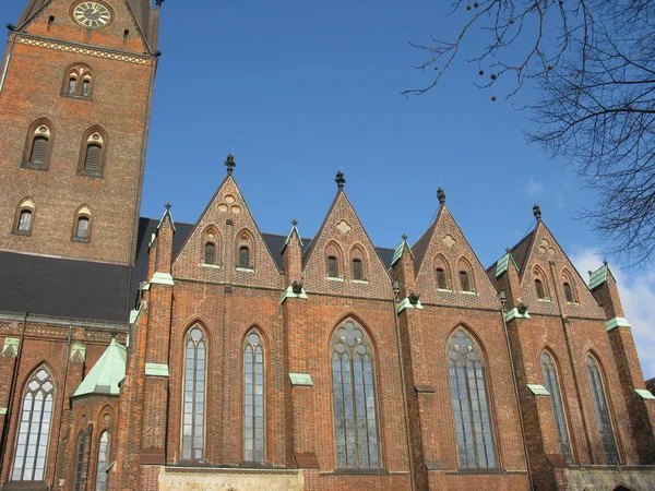 Sankt Petri Εκκλησία Στο Hamburg — Φωτογραφία Αρχείου