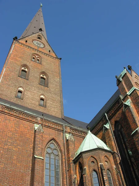 Церковь Святого Петра Гамбурге — стоковое фото