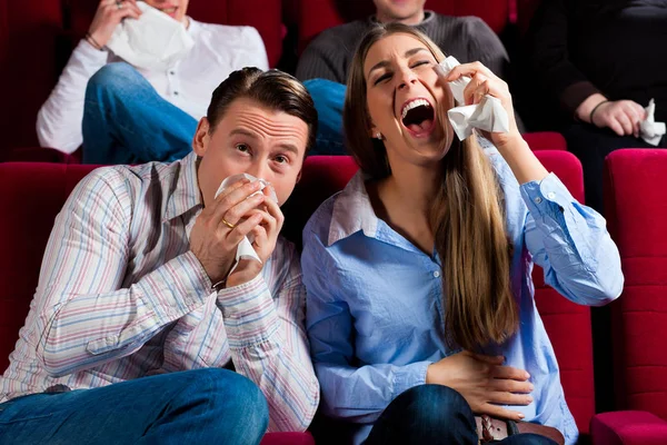 Pareja Otras Personas Cine — Foto de Stock