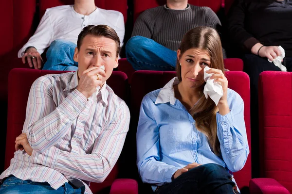 stock image couple and other people in cinema