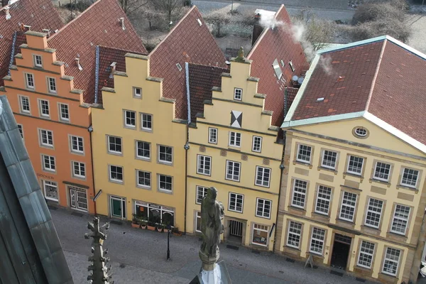Blick Auf Die Giebelhäuser Rathausplatz — Stockfoto