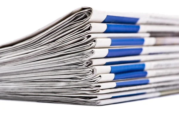 Stack Newspapers — Stock Photo, Image