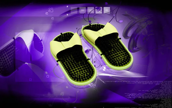 Цифровая Иллюстрация Обуви Maser Цветном Фоне — стоковое фото
