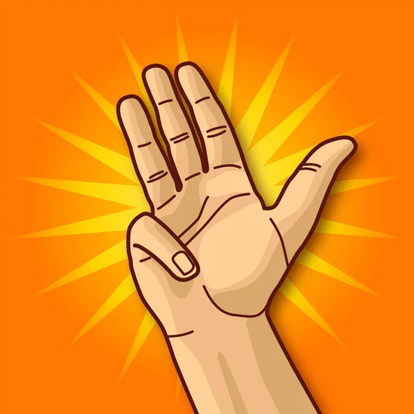 Closeup Hand Sign Gesture — Stock Photo, Image