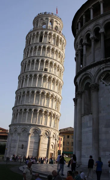 Пизанская Башня Пьяцца Дель Дуомо Пиза Тоскана Италия — стоковое фото