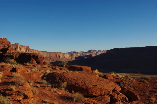 Rote Felsformationen Der Nähe Von Hurrapass Moab Uta — Stockfoto