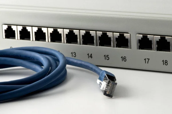 Netzwerkkabel Und Ethernet Kabel — Stockfoto