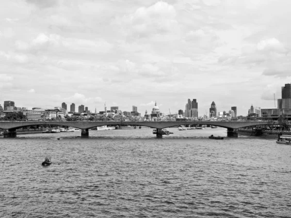 Panoramautsikt Över Floden Thames London — Stockfoto