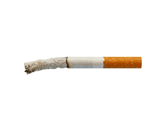 Cigarette Isolée Sur Fond Blanc — Photo