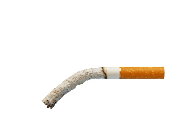 Cigarette Butt Isolated White Background — Stock Photo, Image