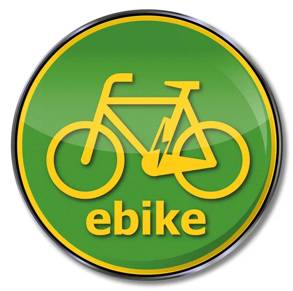 Велосипедний Знак Вигляді Жовтого Білого Зеленого Помаранчевого Синього Сірого — стокове фото