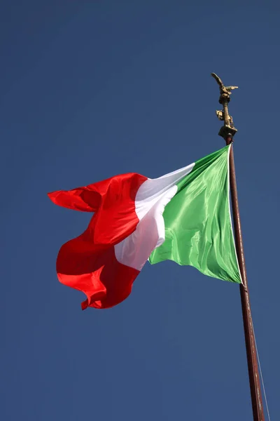 Italy Flagga Masten — Stockfoto