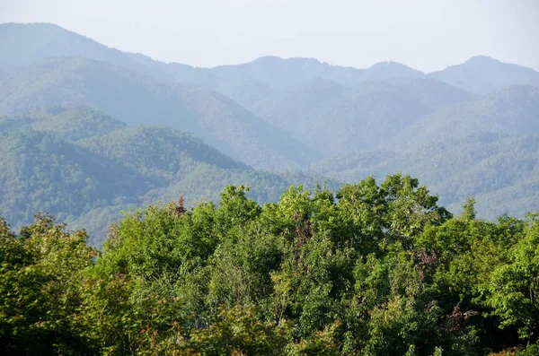 Paisaje Montaña Alrededor Arashiyama Cerca Kyoto Japón —  Fotos de Stock