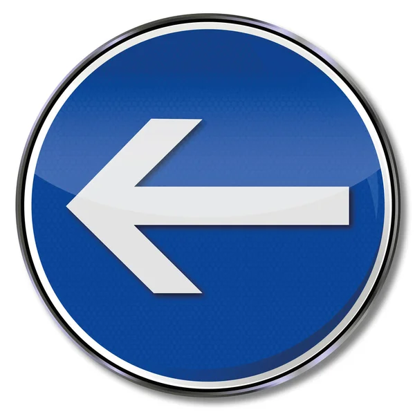 Blue Road Sign Form Letter — Stock Photo, Image