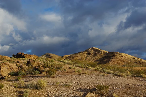 Licht Contrasten Bij Nevada Woestijn Buurt Van Beatty — Stockfoto