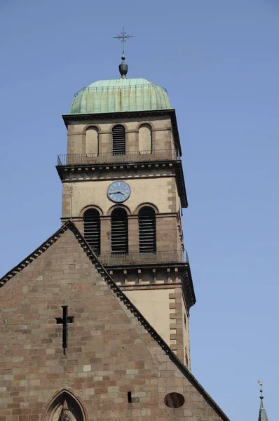 Kirche Kajsersberg Elsass — Stockfoto