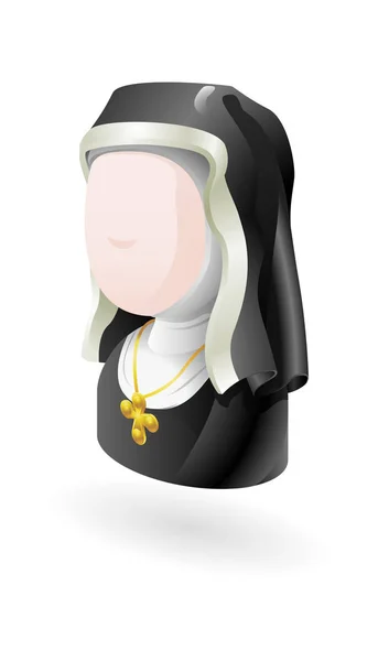 Illustration Einer Nonne — Stockfoto