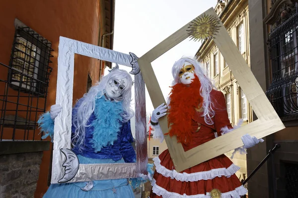 Hallia Venezia Evento Carnevalesco Nella Sala Schwaebisch Centro Storico 2012 — Foto Stock