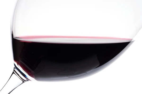 Närbild Merlot Rött Vin Bordeauxvin Glas — Stockfoto
