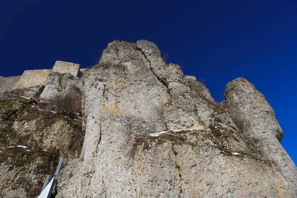 Die Felsen Der Burg Hohenstein — Stockfoto