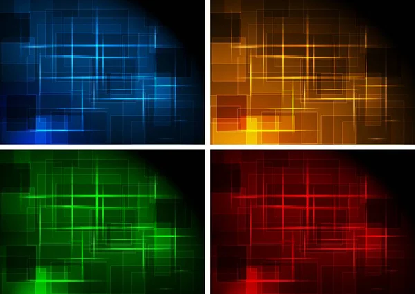 Set Dark Abstract Backgrounds Eps — Stock Photo, Image