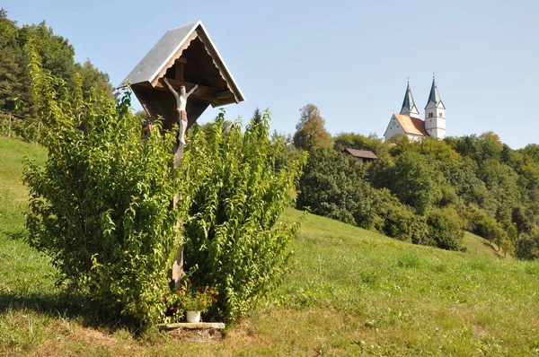 Ιερό Του Αγίου Μιχαήλ Στο Λάσκο Slovenia — Φωτογραφία Αρχείου