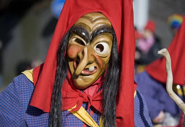 Masque Carnaval Dans Ville — Photo