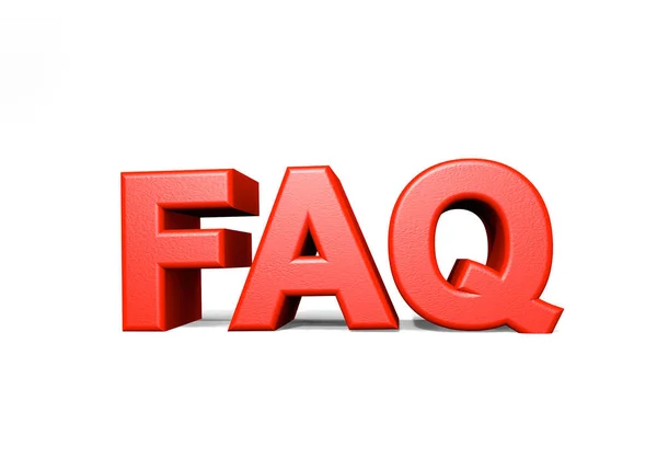 Faq Kırmızı Metin — Stok fotoğraf