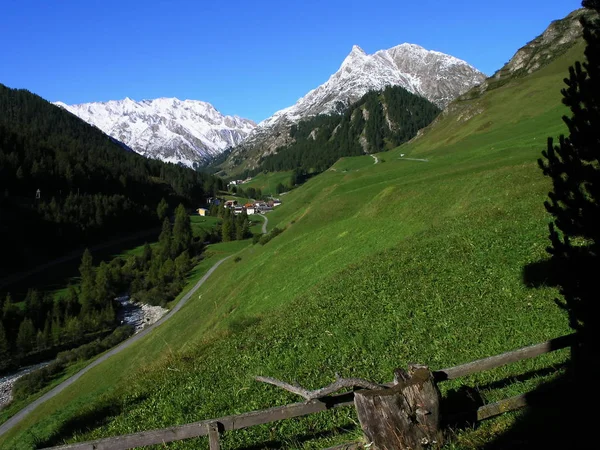 Blick Durch Das Samnauntal — Stockfoto