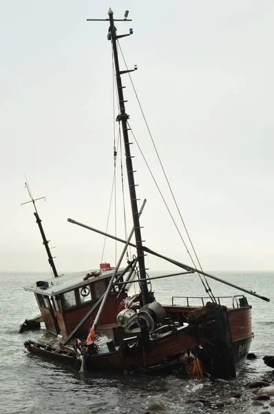 Vista Panorâmica Navio Vela — Fotografia de Stock