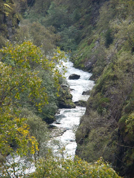 Norwegen Auf Naturlandschaft Hintergrund — Stockfoto