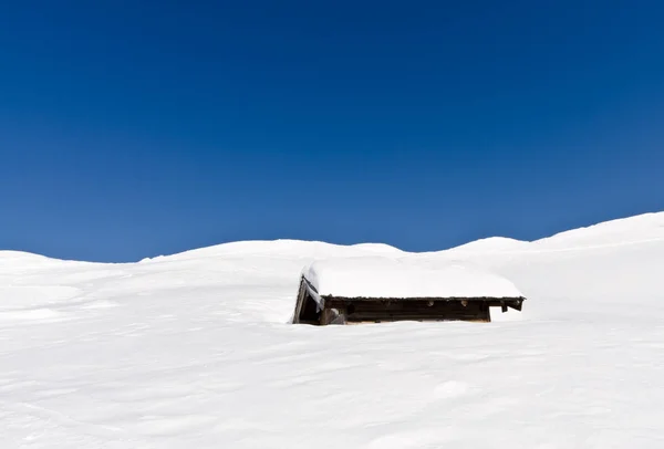 Blau Weiße Schneelandschaft — Stockfoto