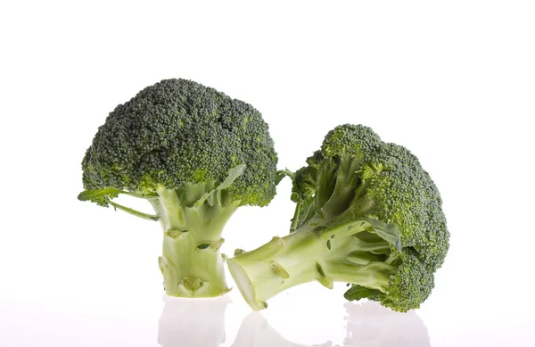 Brocoli Sur Fond Blanc — Photo