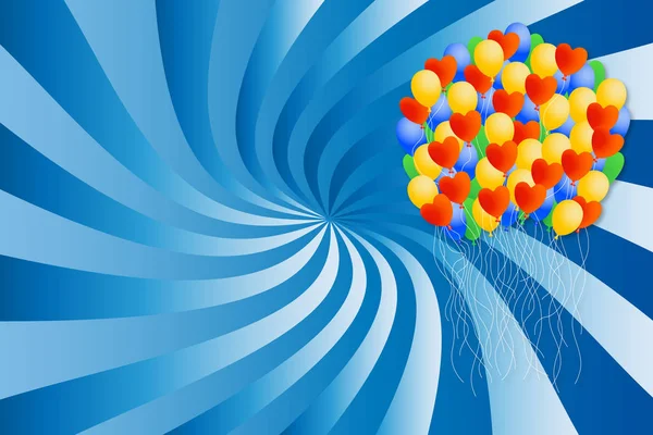 Vectorillustratie Van Een Achtergrond Met Ballonnen — Stockfoto