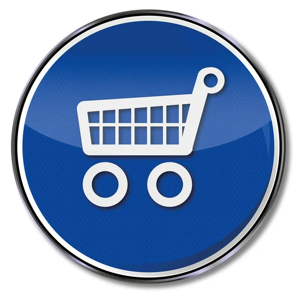 Shopping Trolley Wheel Cart — Stock Photo, Image