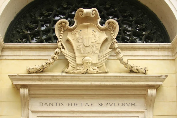 Detail Hrobky Dante 1265 1321 Ravenně — Stock fotografie