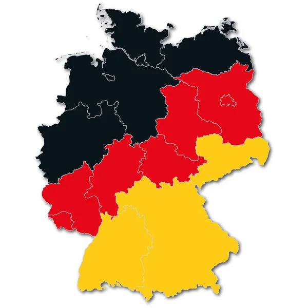 Niemcy Czarny Czerwony Złoty — Zdjęcie stockowe
