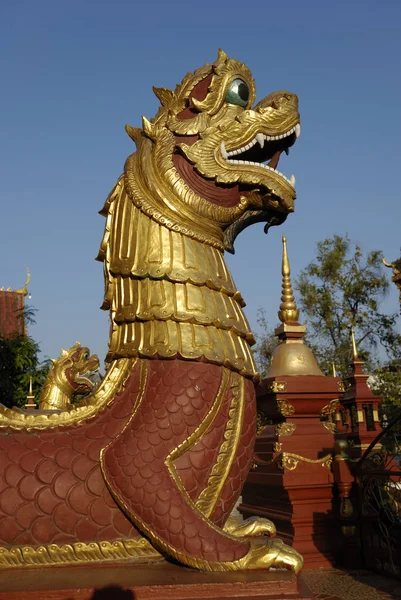 Tempelwächter Vor Mornthean Chiang Mai Thailand — Stockfoto