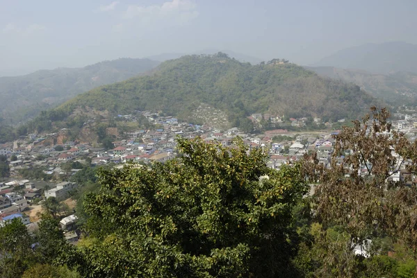 Vista Sobre Tachilek Mae Sai Thailand —  Fotos de Stock