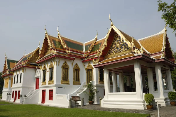 Plumpsklo Marmortempel Bangkok Thailand — Stockfoto