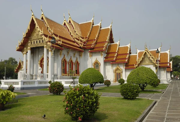 Templo Mármore Bangalô Tailândia — Fotografia de Stock