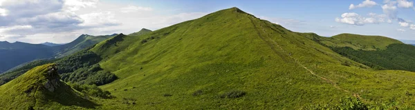 Zelené Hory Bieszczady Karpaty Polska — Stock fotografie