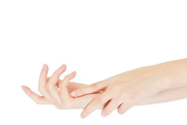 Красуні Руки Білому Тлі — стокове фото